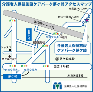 ケアパーク湘南台のアクセスマップです