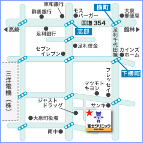 富士クリニックアクセスマップです