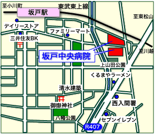 坂戸中央病院地図